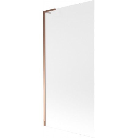 Mexen Next L Badewannenfaltwand 1-flügelig 90 x 150 cm, matt, Roségold - 895-090-000-03-30-60