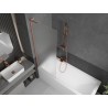 Mexen Next L vanniparavann, 1-osaline tiib 70 x 150 cm, härm, harjatud vask - 895-070-000-03-30-65