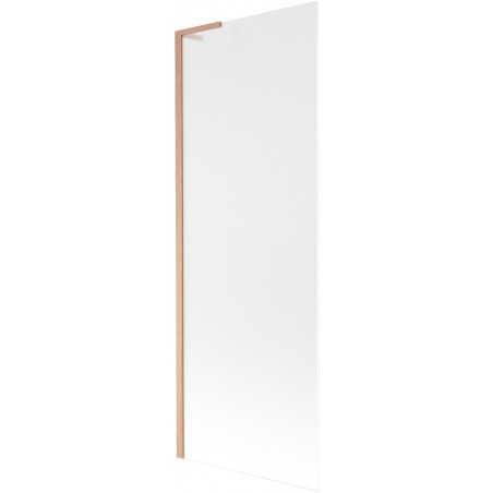 Mexen Next L Badewannenabtrennung 1-flügelig 70 x 150 cm, mattiert, gebürstetes Kupfer - 895-070-000-03-30-65