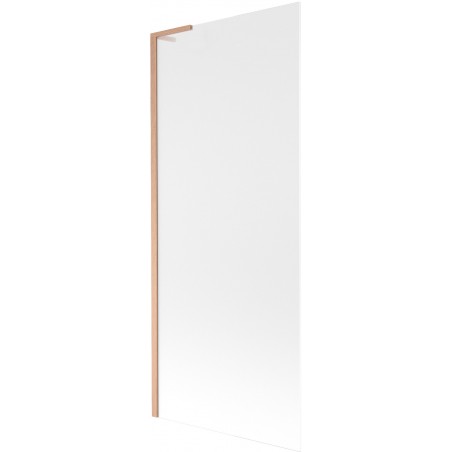 Mexen Next L Badewannenabtrennung 1-flügelig 80 x 150 cm, satiniert, gebürstetes Kupfer - 895-080-000-03-30-65