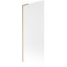 Mexen Next L 1-wing bath screen 80 x 150 cm, frosted, brushed copper - 895-080-000-03-30-65