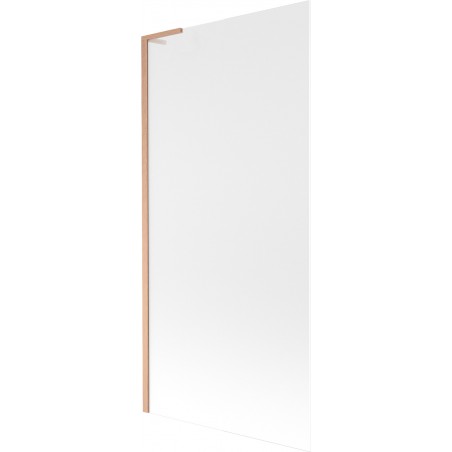 Mexen Next L paravan za kadu s jednim krilom 90 x 150 cm, mraz, brušeni bakar - 895-090-000-03-30-65