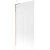 Mexen Next L bath screen 1-panel 90 x 150 cm, frost, brushed copper - 895-090-000-03-30-65