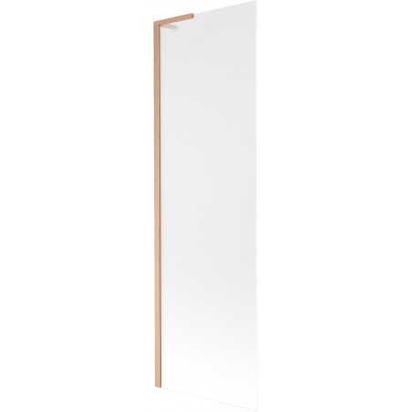 Mexen Next L Badewannenaufsatz 1-flügelig 60 x 150 cm, mattiert, gebürstetes Kupfer - 895-060-000-03-30-65