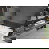 Mexen Next L Badewannenabtrennung 1-flügelig 60 x 150 cm, matt, gebürstetes Gun Gray - 895-060-000-03-30-66