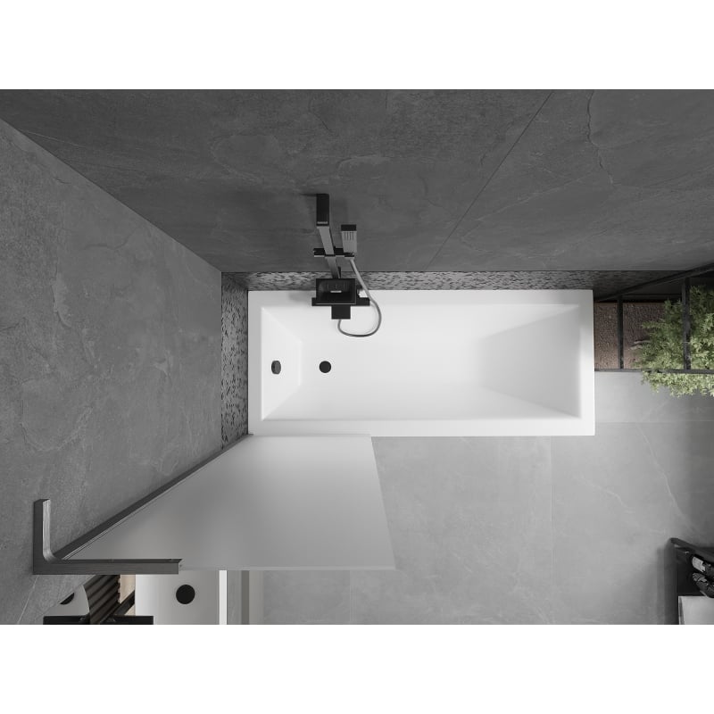 Mexen Next L vanniparavann 1-leheline 60 x 150 cm, härm, harjatud gun gray - 895-060-000-03-30-66