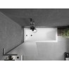 Mexen Next L vanniparavann 1-leheline 60 x 150 cm, härm, harjatud gun gray - 895-060-000-03-30-66