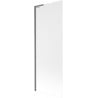 Mexen Next L vannitoa vahesein üheosaline 70 x 150 cm, jäätunud, harjatud gun gray - 895-070-000-03-30-66