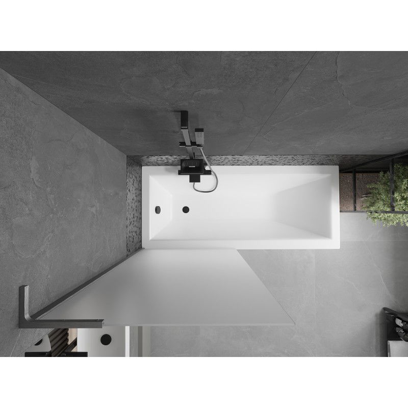 Mexen Next L pare-douche 1-panneau 80 x 150 cm, givré, gris canon brossé - 895-080-000-03-30-66