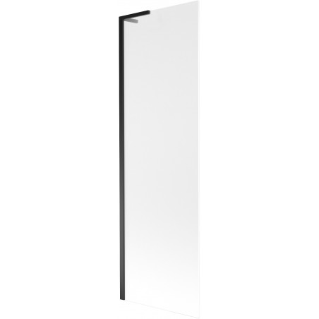 Mexen Next L vannitoa vahesein 1-leheline 60 x 150 cm, härmatis, must - 895-060-000-03-30-70