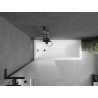 Mexen Next L vannipaneel 1-osaline 70 x 150 cm, matt, must - 895-070-000-03-30-70