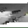 Mexen Next L badwand enkelvleugelig 80 x 150 cm, ijsvorming, zwart - 895-080-000-03-30-70