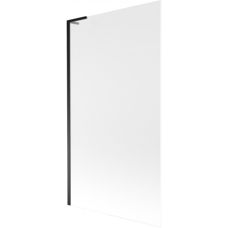 Mexen Next L paroi de baignoire 1 vantail 100 x 150 cm, givré, noir - 895-100-000-03-30-70
