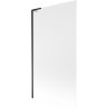 Mexen Next L Single-Panel Bath Screen 100 x 150 cm, Frosted, Black - 895-100-000-03-30-70