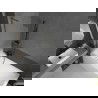 Mexen Next L Badewannenabtrennung, 1-flügelig 70 x 150 cm, matt, Gun Metal - 895-070-000-03-30-95