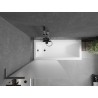 Mexen Next L paravan za kadu s jednim krilom 80 x 150 cm, matirano, gun metal - 895-080-000-03-30-95