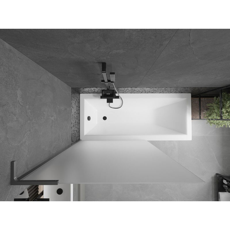 Mexen Next L écran de baignoire 1 vantail 100 x 150 cm, givre, gun metal - 895-100-000-03-30-95