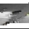 Mexen Next L Badewannenwand 1-flügelig 60 x 150 cm, mattiert, gebürsteter Nickel - 895-060-000-03-30-97