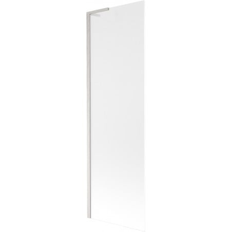 Mexen Next L Single-Wing Bath Screen 60 x 150 cm, Frost, Brushed Nickel - 895-060-000-03-30-97