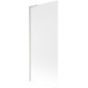 Mexen Next L Bathtub Screen 1-panel 80 x 150 cm, Frosted, Brushed Nickel - 895-080-000-03-30-97