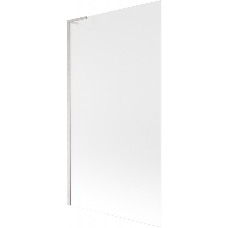 Mexen Next L Badewannenfaltwand 1-flügelig 100 x 150 cm, Mattglas, gebürstetes Nickel - 895-100-000-03-30-97