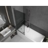 Mexen Next L vanniepiirded, 1-osaline, 70 x 150 cm, grafiit, kroom - 895-070-000-03-40-01