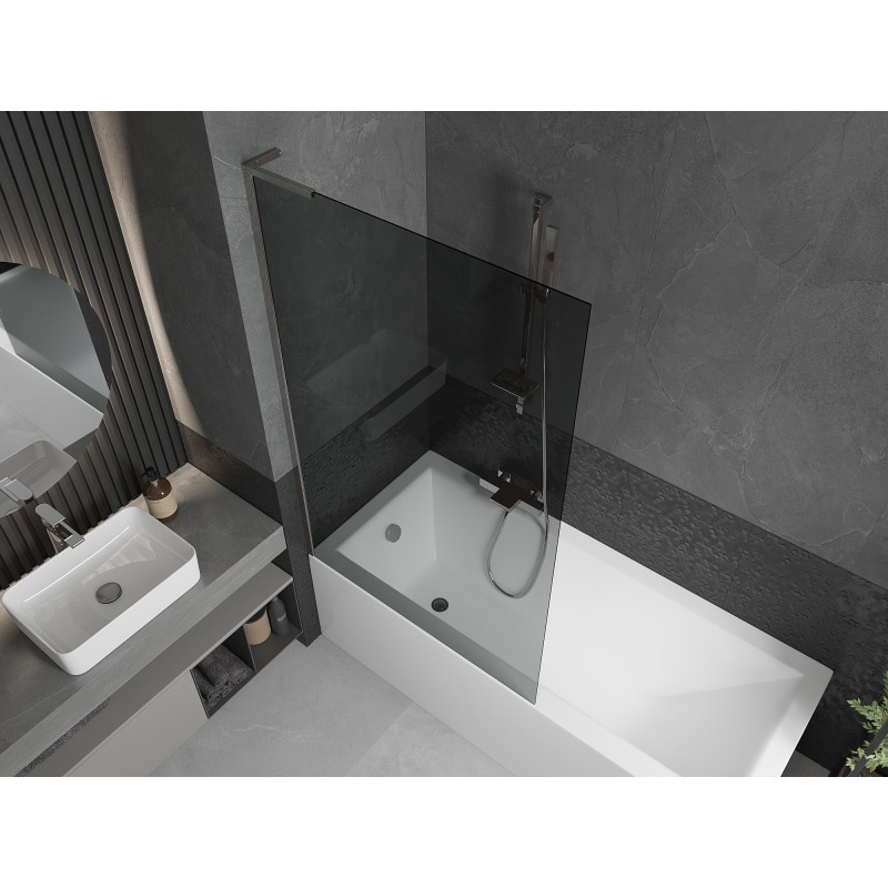 Mexen Next L vannisirm 1-tiivaline 100 x 150 cm, grafiit, kroom - 895-100-000-03-40-01
