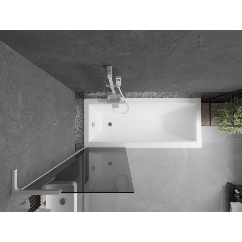 Mexen Next L vanni ekraan 1-leheline 60 x 150 cm, grafiit, valge - 895-060-000-03-40-20
