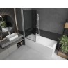 Mexen Next L vannipaneel 1-tiivaline 80 x 150 cm, grafiit, valge - 895-080-000-03-40-20