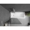 Mexen Next L vannipaneel 1-tiivaline 80 x 150 cm, grafiit, valge - 895-080-000-03-40-20