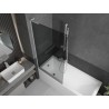Mexen Next L vannipaneel, 1-tiivaline 90 x 150 cm, grafiit, valge - 895-090-000-03-40-20