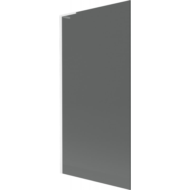 Mexen Next L Badewannenwand 1-flügelig 90 x 150 cm, grafit, weiß - 895-090-000-03-40-20
