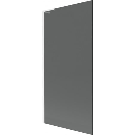 Mexen Next L Badewannenwand 1-flügelig 90 x 150 cm, grafit, weiß - 895-090-000-03-40-20