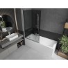 Mexen Next L vanniseinakate 1-sarja 100 x 150 cm, grafiit, valge - 895-100-000-03-40-20