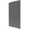 Mexen Next L badwand met 1 deur 100 x 150 cm, grafiet, wit - 895-100-000-03-40-20