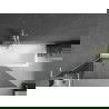 Mexen Next L badwand met 1 deur 100 x 150 cm, grafiet, wit - 895-100-000-03-40-20