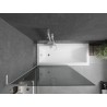 Mexen Next L vanniseinakate 1-sarja 100 x 150 cm, grafiit, valge - 895-100-000-03-40-20