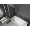 Mexen Next L vannipaneel 1-ukseline 60 x 150 cm, grafiit, kuldne - 895-060-000-03-40-50