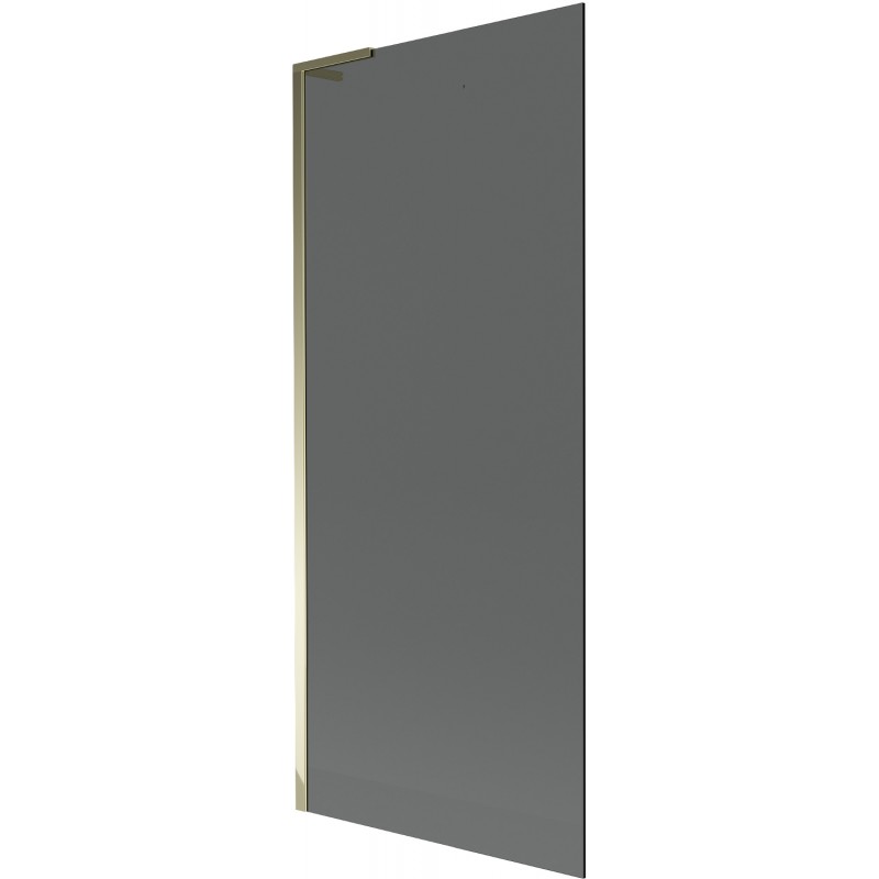 Mexen Next L Duschabtrennung 1-flügelig 80 x 150 cm, Graphit, Gold - 895-080-000-03-40-50