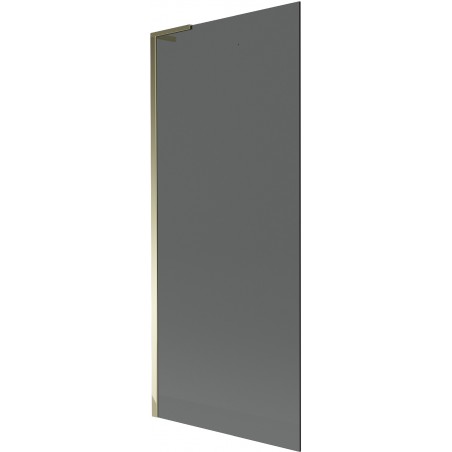 Mexen Next L paratia per vasca da bagno a 1 anta 80 x 150 cm, grafite, oro - 895-080-000-03-40-50