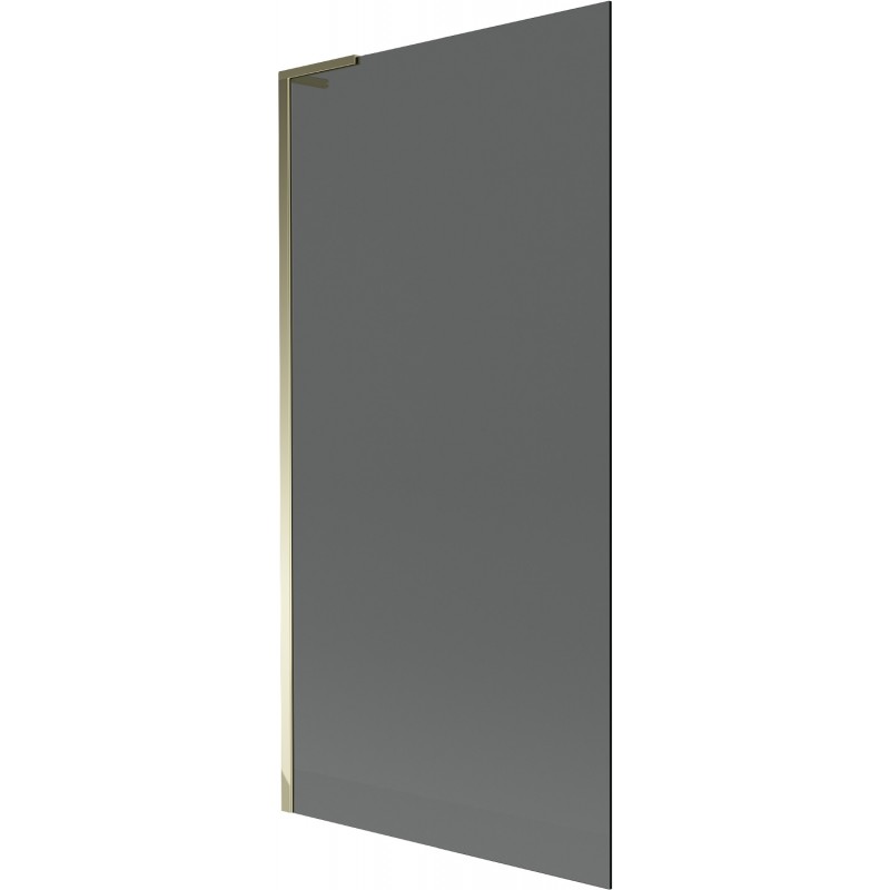 Mexen Next L badwand 1-delig 90 x 150 cm, grafiet, goud - 895-090-000-03-40-50