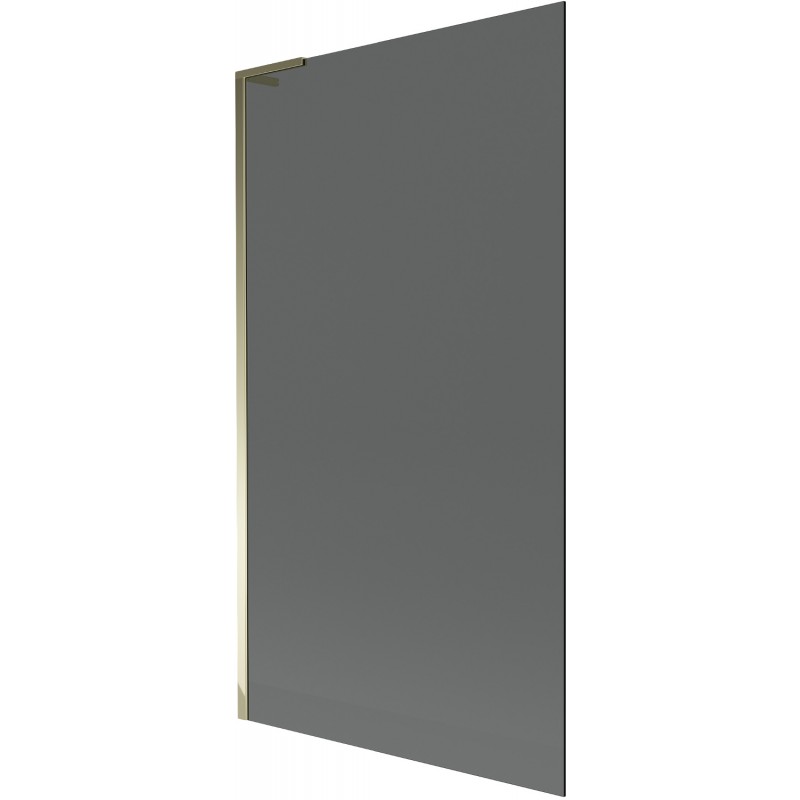 Mexen Next L badwand van 1 deur 100 x 150 cm, grafiet, goudkleurig - 895-100-000-03-40-50