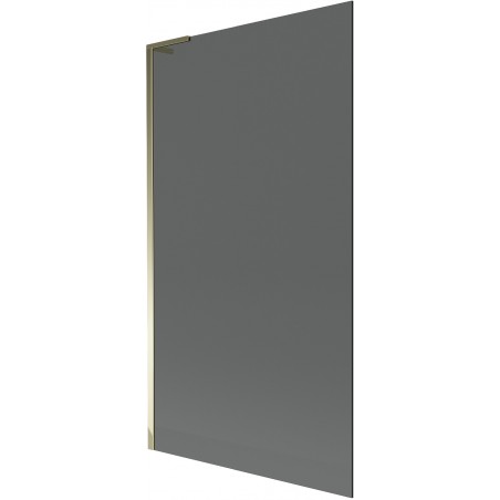Mexen Next L badwand van 1 deur 100 x 150 cm, grafiet, goudkleurig - 895-100-000-03-40-50