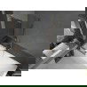 Mexen Next L badwand 1-deurs 60 x 150 cm, grafiet, geborsteld goud - 895-060-000-03-40-55