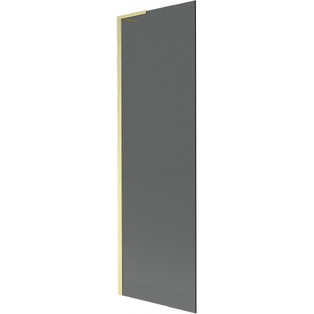 Mexen Next L badwand 1-deurs 60 x 150 cm, grafiet, geborsteld goud - 895-060-000-03-40-55