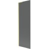Mexen Next L bath screen 1-wing 60 x 150 cm, graphite, brushed gold - 895-060-000-03-40-55