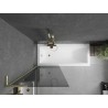 Mexen Next L vanniekraan 1-tiivaline 70 x 150 cm, grafiit, harjatud kuldne - 895-070-000-03-40-55
