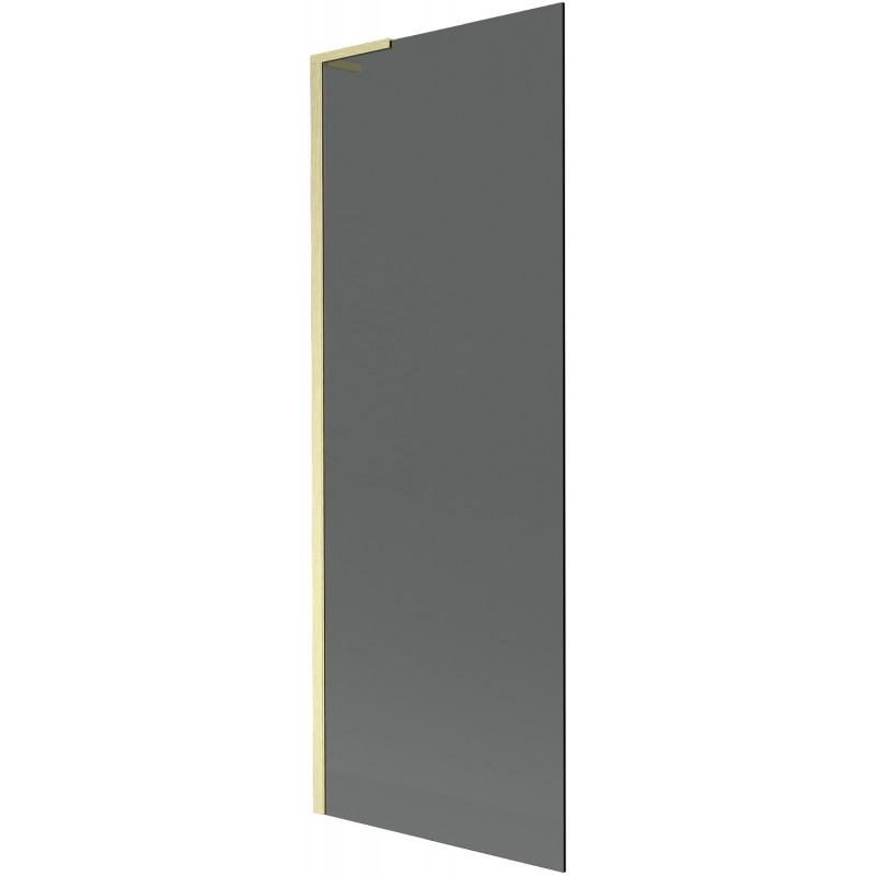 Mexen Next L Badewannenabtrennung 1-flügelig 70 x 150 cm, grafit, gebürstetes Gold - 895-070-000-03-40-55
