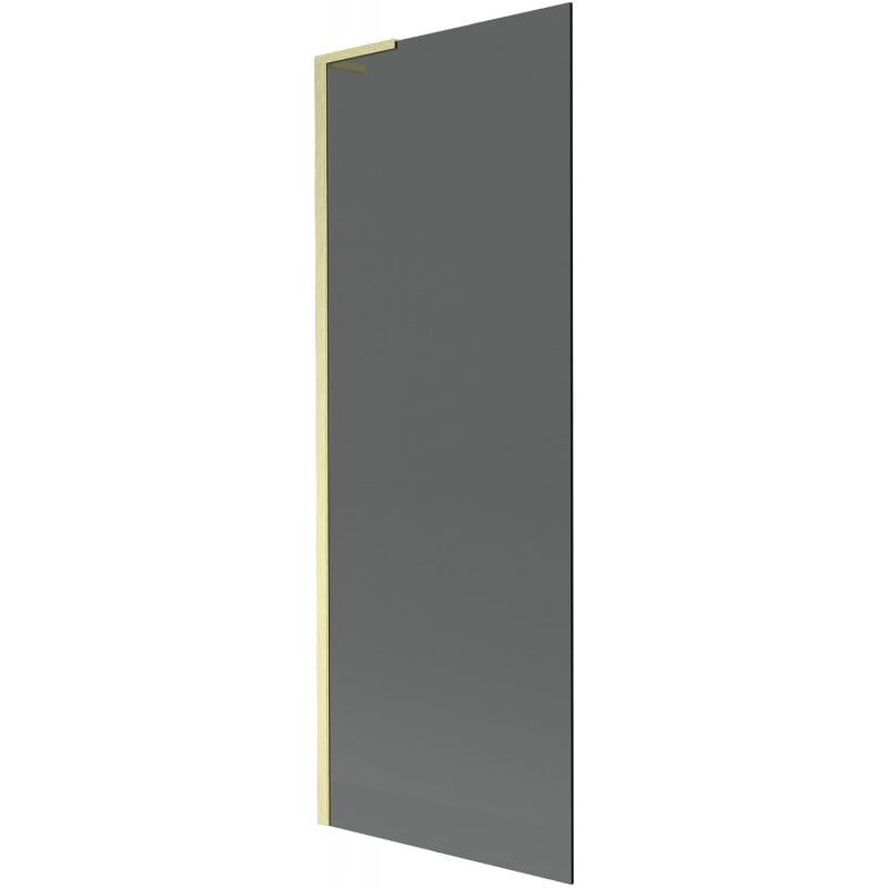 Mexen Next L Bath Screen 1-Wing 70 x 150 cm, Graphite, Brushed Gold - 895-070-000-03-40-55
