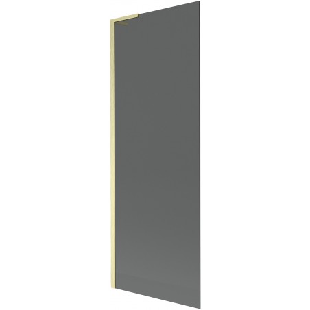 Mexen Next L paratia per vasca da bagno con 1 anta 70 x 150 cm, grafite, oro spazzolato - 895-070-000-03-40-55